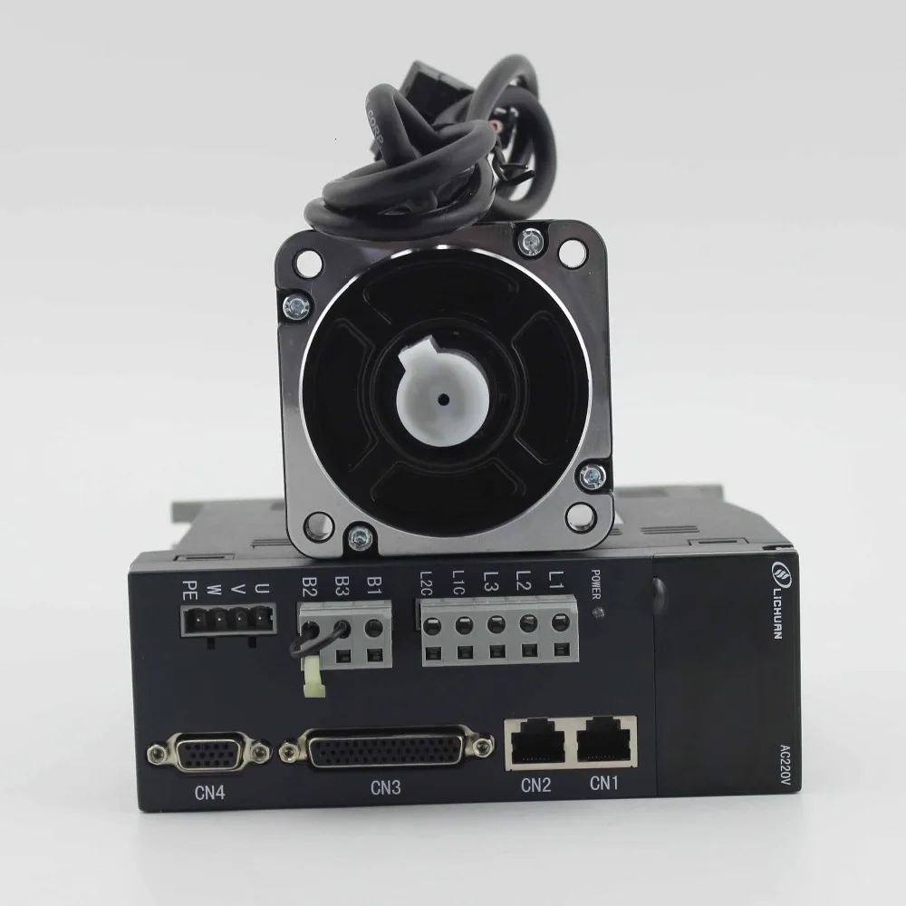 Серводвигатель Lichuan 400 Вт nema32 фланец 80 с набором драйверов 80st-01330 cnc серводвигатель высокоскоростной двигатель переменного тока 3000 об/мин для фрезерного станка с ЧПУ