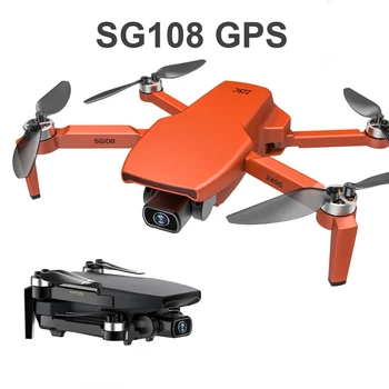 

SG108 4K Hd 5G Wifi Gps Dron Borstelloze Motor Fpv Vlucht Voor 25 Min Rc Afstand 1Km Remote Control Quadcopter Vs Ex5 Drone