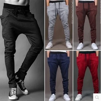 

Men's Casual Jogger Dance Sportwear Baggy Harem Pants Slacks Trousers Sweatpants