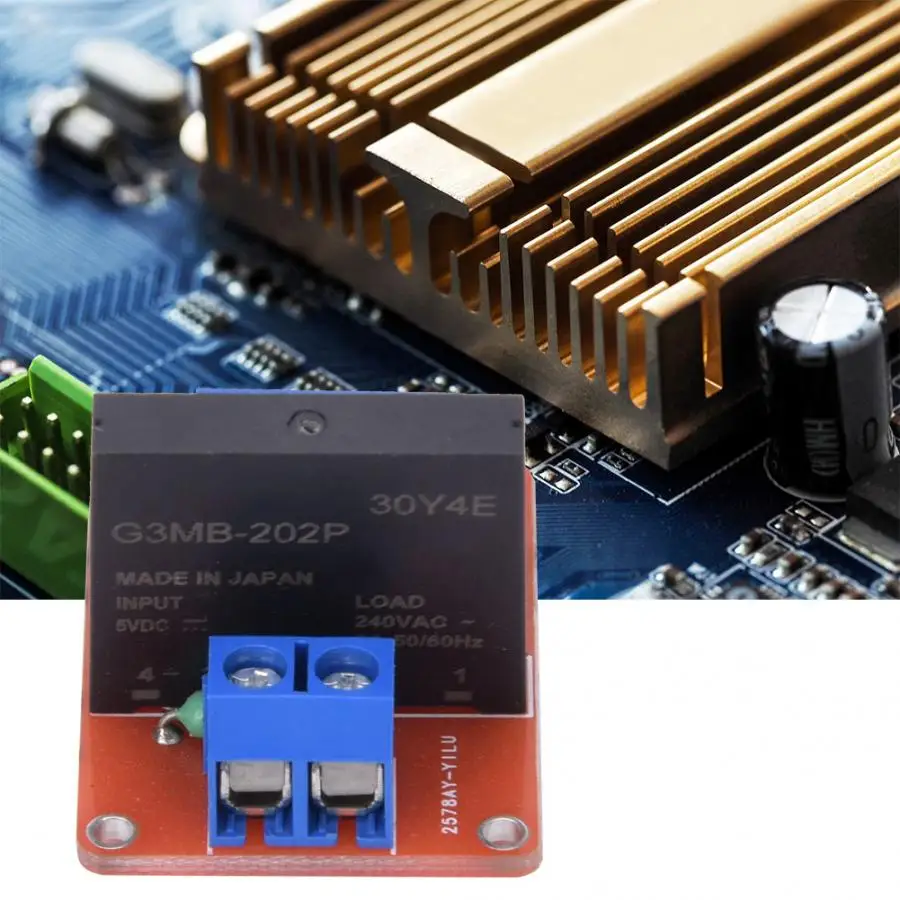 Твердотельный релейный модуль DC5V 1 Channel SSR 240V 2A с функцией анти обратного