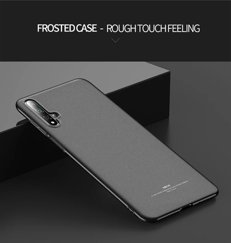 Honor 20 Pro Чехол MSVII матовый чехол для huawei Honor 20 10 Lite SE 20i 10i 20s Чехол Жесткий PC чехол для huawei View 20 V20 чехол s