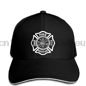 

Fire Rescue Duty Firefighter Baseball cap Fire Dept. Double Side Mens Fashion Print Your Own Baseball cap snapback hat Peaked