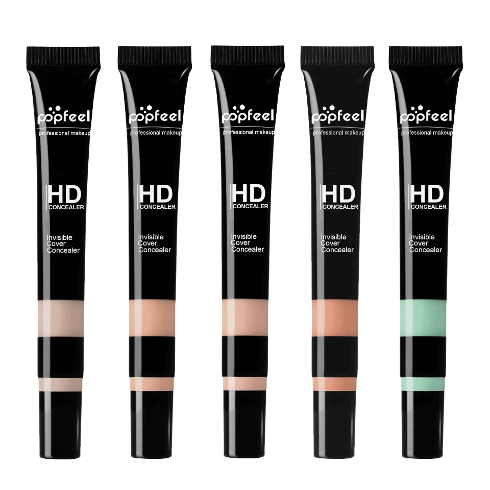 POPFEEL 5 цветов консилер для скрытия недостатков лица покрытие акне красный
