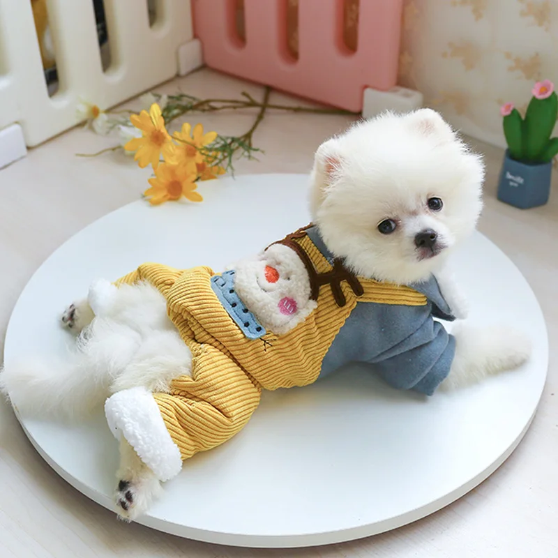 雪人背带裤棉衣_7984