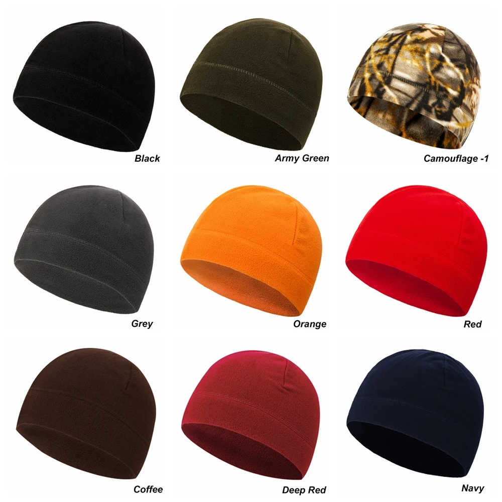

1PC 2020 Unisex Outdoor Fleece Hats Camping Hiking Caps Windproof Winter Warm Hat Fishing Cycling Hunting Military Tactical Cap