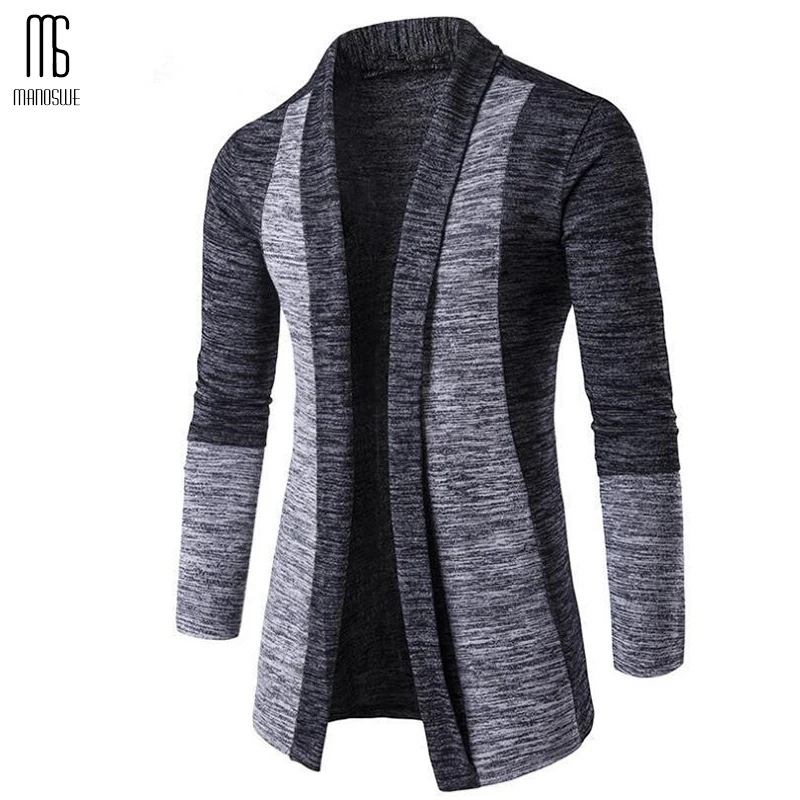 

Manoswe Men's Autumn Winter Warm Cardigan Casual Slim Knitted Splice Sweater 2020 Sweater Jumper Men Large Size Clothes 4xl