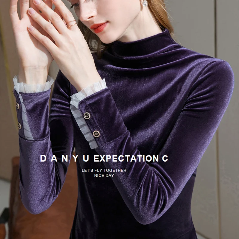 half a turtleneck pleuche render unlined upper