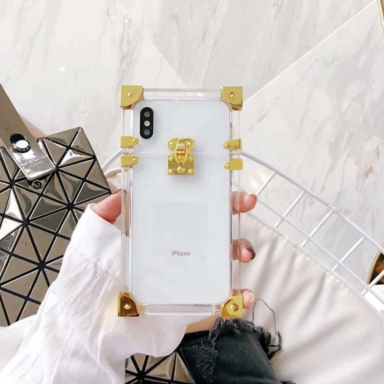 Прозрачный металлический акриловый чехол s для iphone X XS 11Pro MAX модный винтажный Чехол для iphone 7 8 6s 6 Plus Funda чехол для телефона s