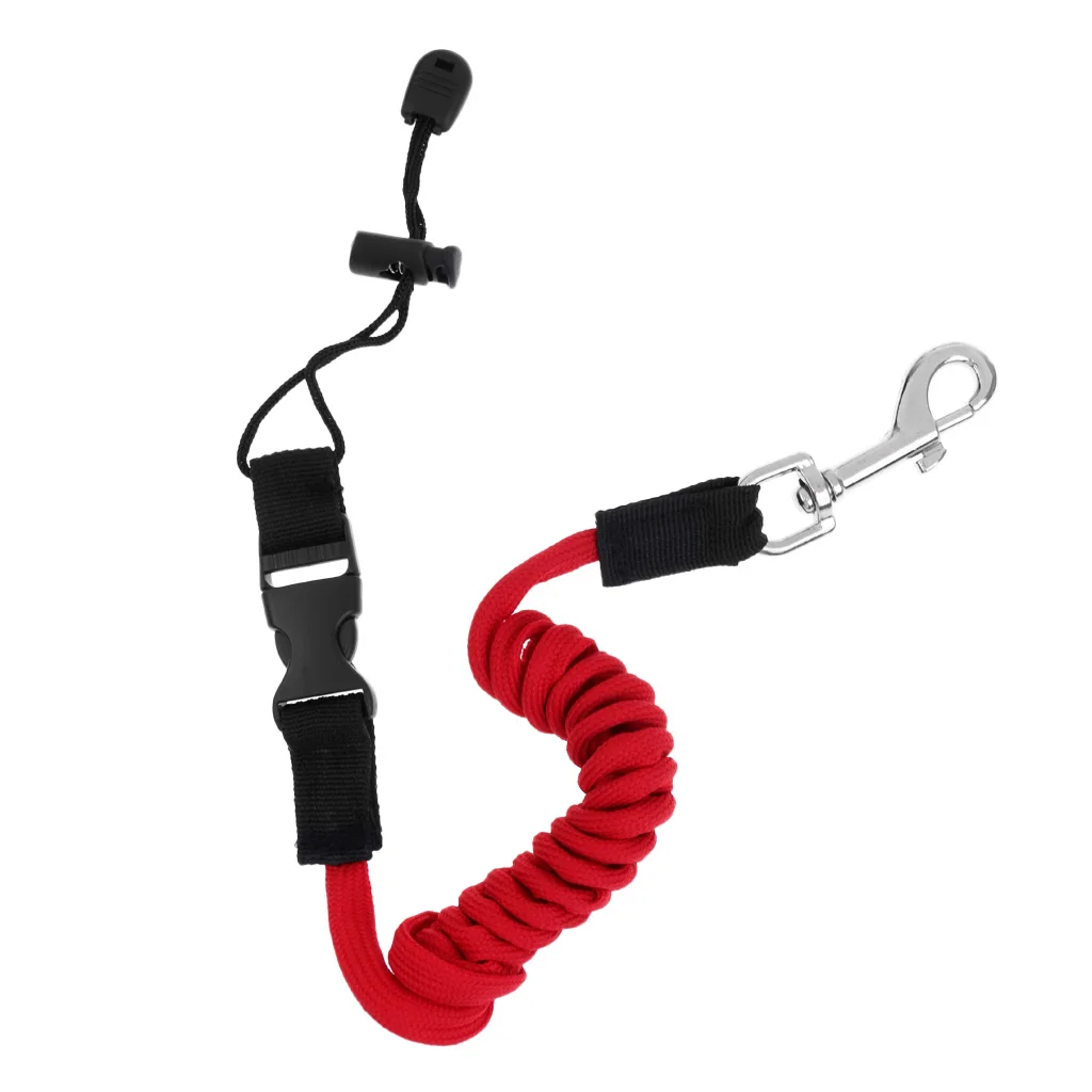 MultipleColors 140cm Elastic Coiled Cord Lanyard SUP Leash For Kayak Canoe Paddle Fishing Rod for Water Sports