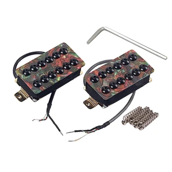 

SEWS-2Pcs Dark X Celluloid Guitar Pickups Ceramic Magnets Electric Guitar Double Coil Humbucker Pickups