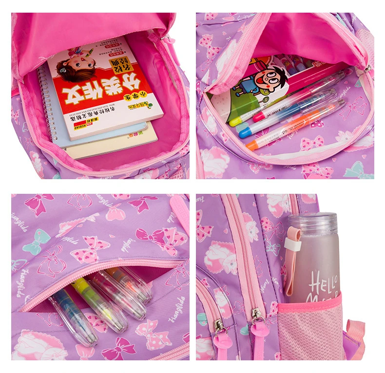 Школьные сумки 2019, детские рюкзаки, новая Студенческая сумка, простой брызгозащищенный рюкзак, милый рюкзак с принтом, три предмета