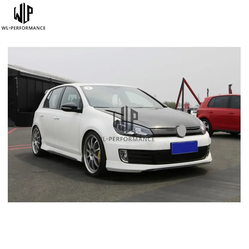 MK6 GTI автомобильный комплект кузова из углеродного волокна передний бампер для губ автомобильный комплект для Volkswagen golf 6 golf 6 GTI 13-up Автомобильный Стайлинг использование