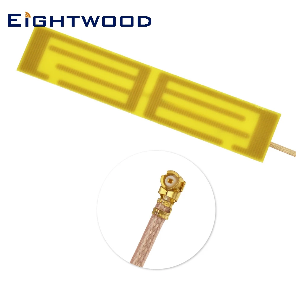 

Eightwood 2 шт. 2,4G Беспроводная мини PCI PCI-E WiFi Bluetooth Внутренняя антенна встроенная антенна (5dBi,700-2600 МГц, U.FL/IPX,RG178,10 см