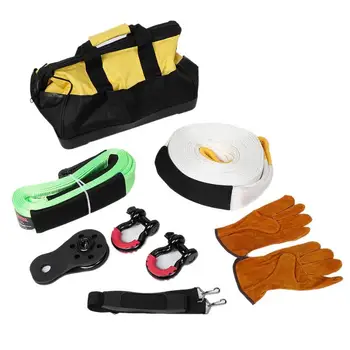 

Multi-Function Wild Land Rescuing Equipment Set 7 in 1 Heavy Duty Recovery Securing Accessory araba aksesuar