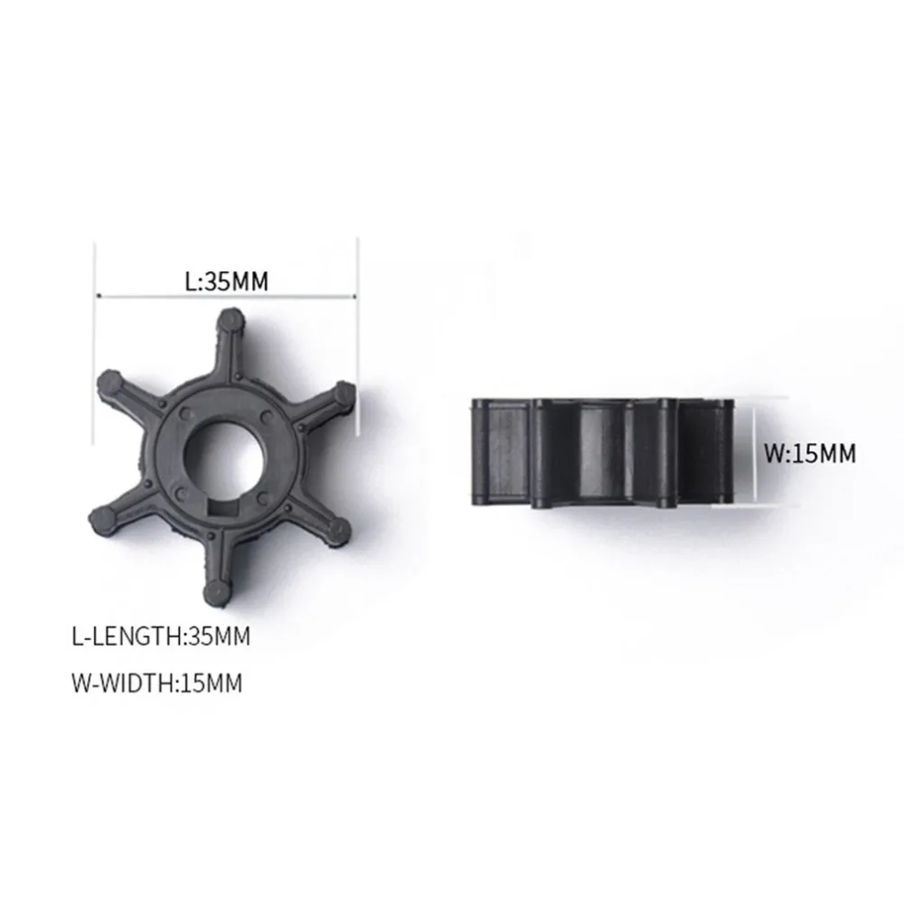 Водяной насос крыльчатки Сменные кассеты-6 шт. OEM: 6L5-44352-00 для подвесных мотоциклу Yamaha 2,5 hp 4 тактный F2.5A аксессуары для продажи
