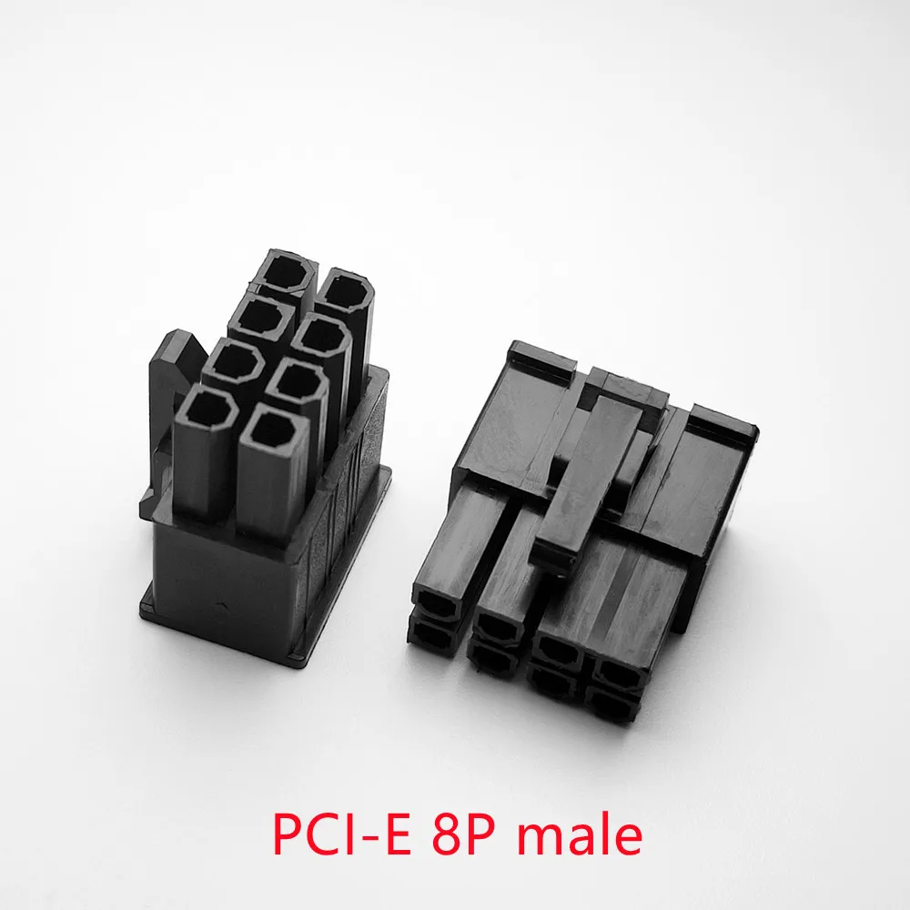 5557 4 2 мм черный 8P 8PIN штекер для ПК компьютера ATX графическая карта GPU PCI-E разъем