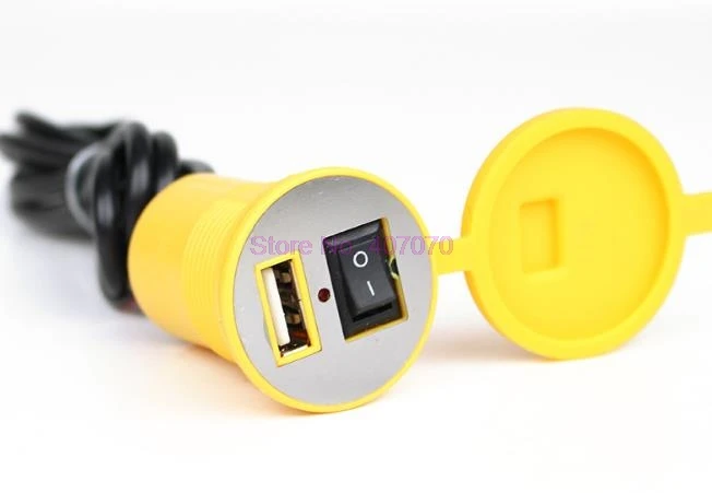 От DHL/Fedex 100pcs USB разъем для прикуривателя мотоцикла 12V 24V зарядки телефона |