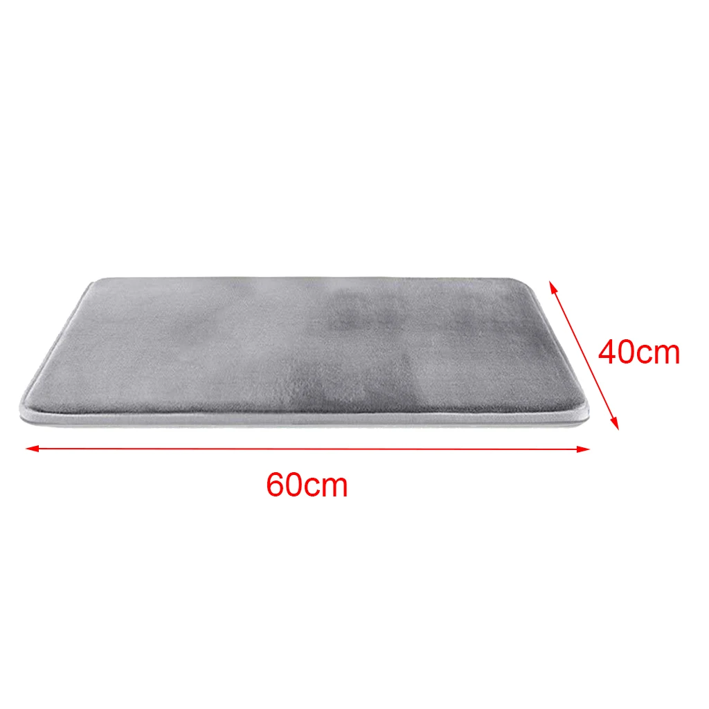 Memory Foam Bath Mat Non Slip Absorbent Rug Machine Washing, 40x60cm / 50x80cm