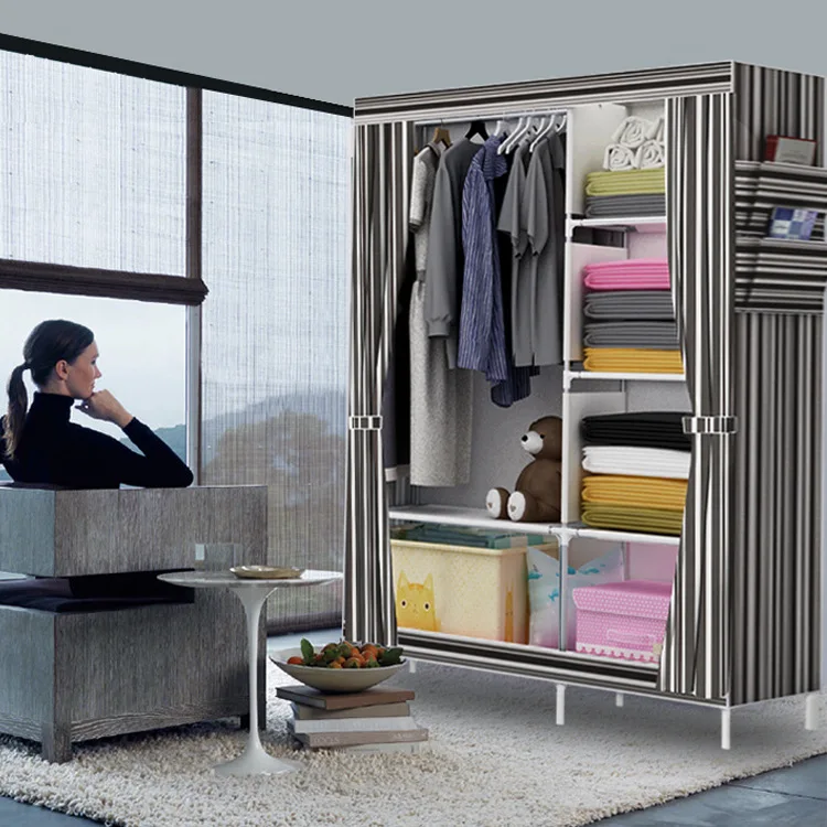 

Yongkang Cloth Wardrobe Nonwoven Fabric Folding Cloth Wardrobe Combination 3D Panoramic Pattern Large Closet Factory Simple Ward