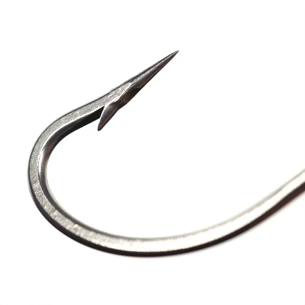Bimoo 20pcs Stainless Steel O'SHAUGHNESSY Fish Hooks Long Shank Saltwater  Streamer Fly Tying Hooks for Sculpin Clouser Minnow
