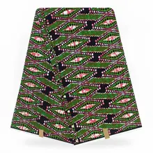 Африканская ткань с принтом воска Гана воск Анкара африканская Ткань 6 ярдов Хлопок Гана для свадьбы 92122