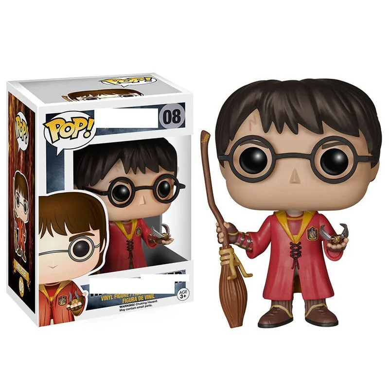 Funko Pop harri potter Severus Snape Luna Добби Гермиона рубеус 10 см Виниловая фигурка Коллекционная модель с коробкой - Цвет: 08 with box