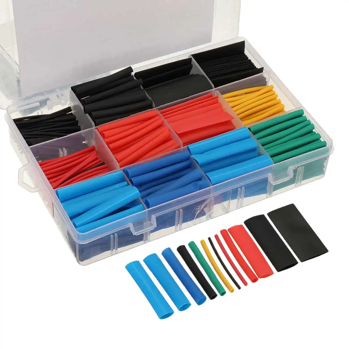 560Pcs Heat Shrink Tubing 2:1 Electrical Car Wire Cable Wrap Assortment Sleeve