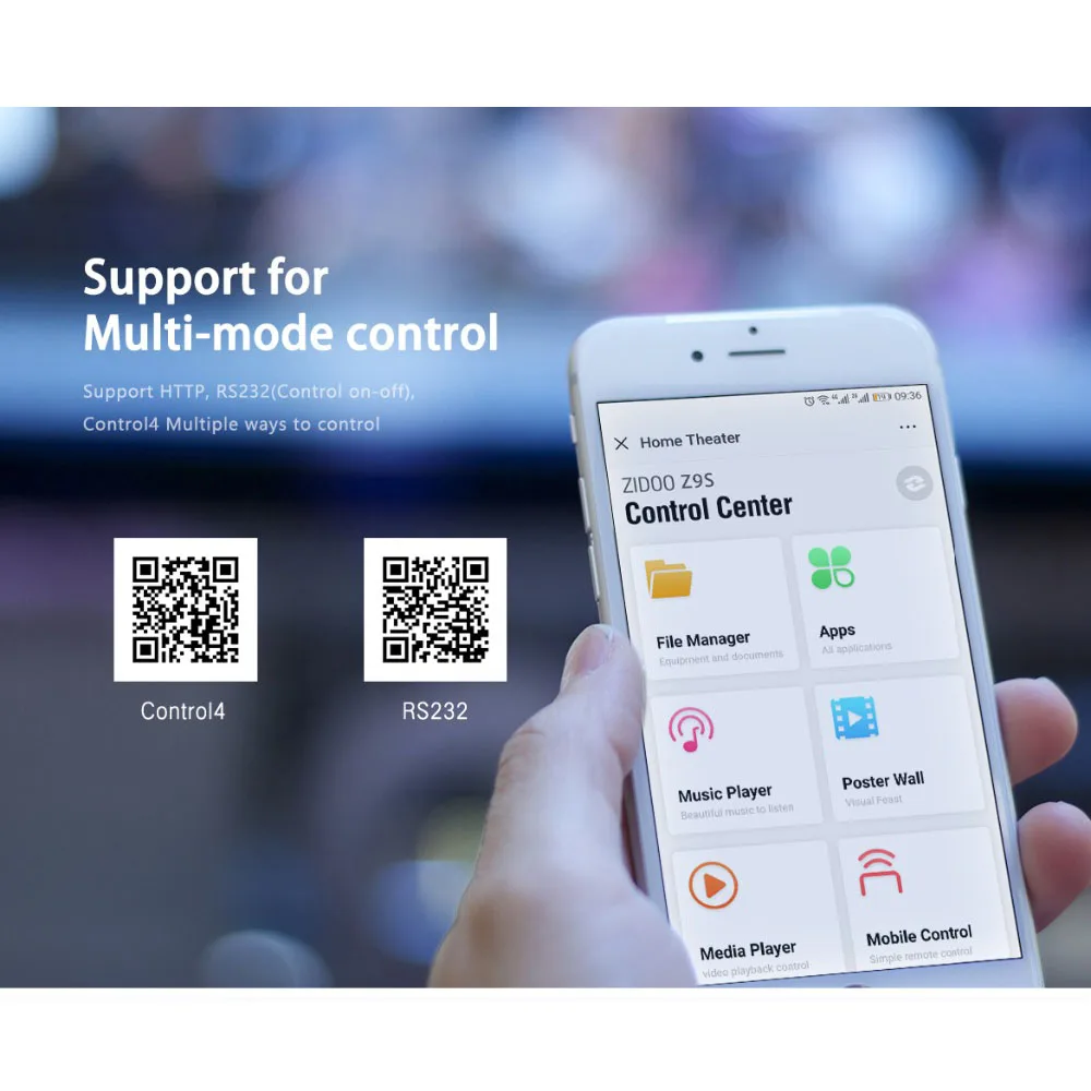 Zidoo Z9s ТВ приставка Realtek RTD1296DD ARM Cortex-A53 четырехъядерный ТВ приставка двойная система работает одновременно 2,4G/5g двойной wifi ТВ приставка
