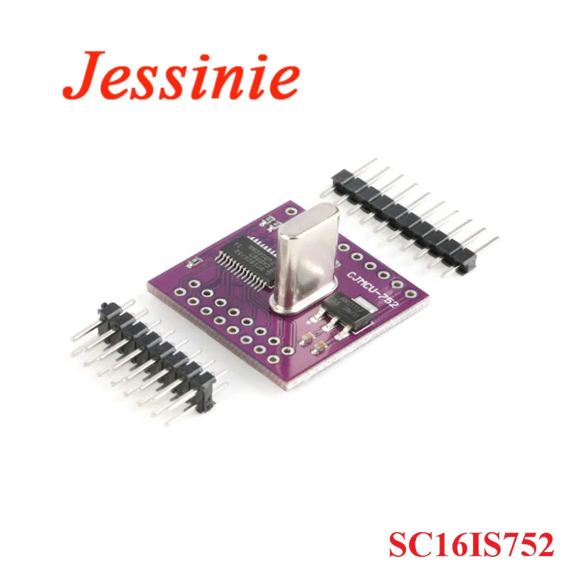Плата расширения модуля преобразования SC16IS752 I2C IIC SPI Bus для двухканального UART |