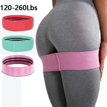 

Anti Slip Hip Glute Resistance Bands Booty Leg Fitness Exercise Fabric Thighs Elastic Workout Pilates Yoga Stretching Training