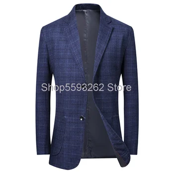 

Season men's suit jacket slim casual suit middle-aged single western coat tide