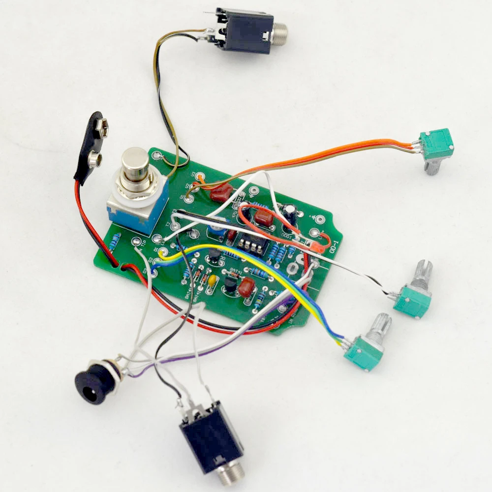 DIY Overdrive(OD1) набор гитарных педалей с Hammond 1590B style aluminum Box L2