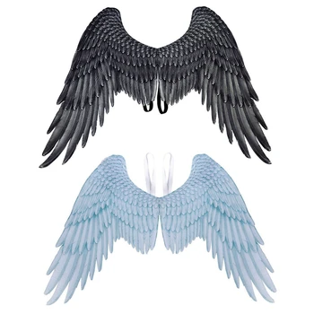 

Large Adult Kids Angel Wings Fairy Feather Fancy Dress Costume Party Halloween Holiday Gift Party Decor Wings