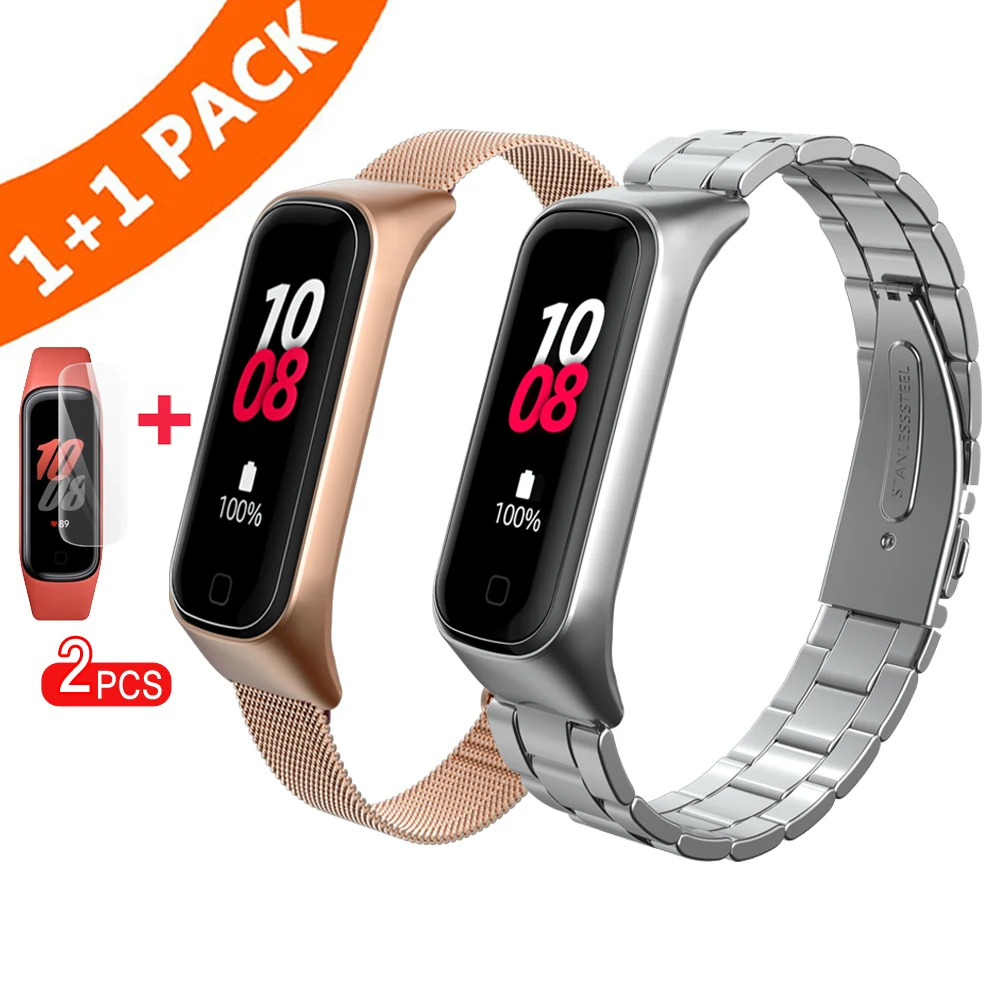 Браслет для Samsung Galaxy Fit 2 металлический ремешок из нержавеющей стали Fit2 R220