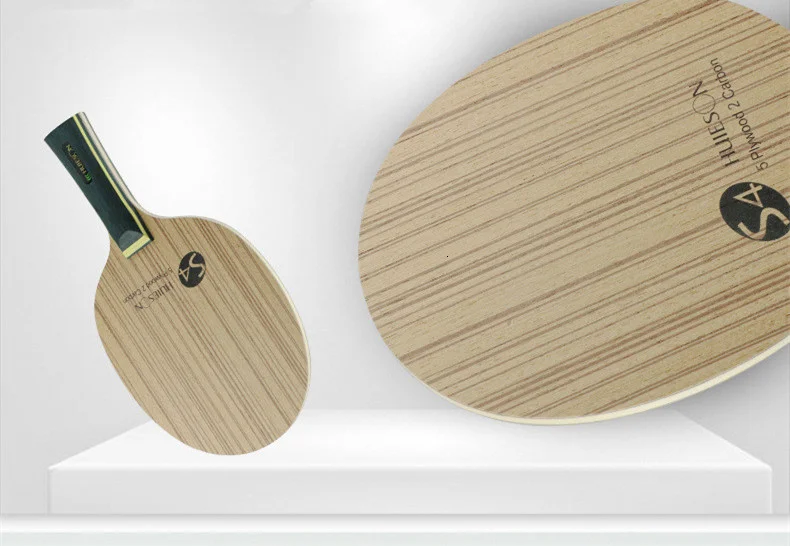 Huieson Professional Technology 5 Ply Composite Wood 2 Carbon Layer Table Tennis Racket Blade for LoopKilling Players S4 (3)