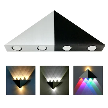 

Wall Mount Triangle Night Light 5W LED Lamp for Bedroom Home Lighting Luminaire Bathroom Light Fixture Wall S26 20 Dropship