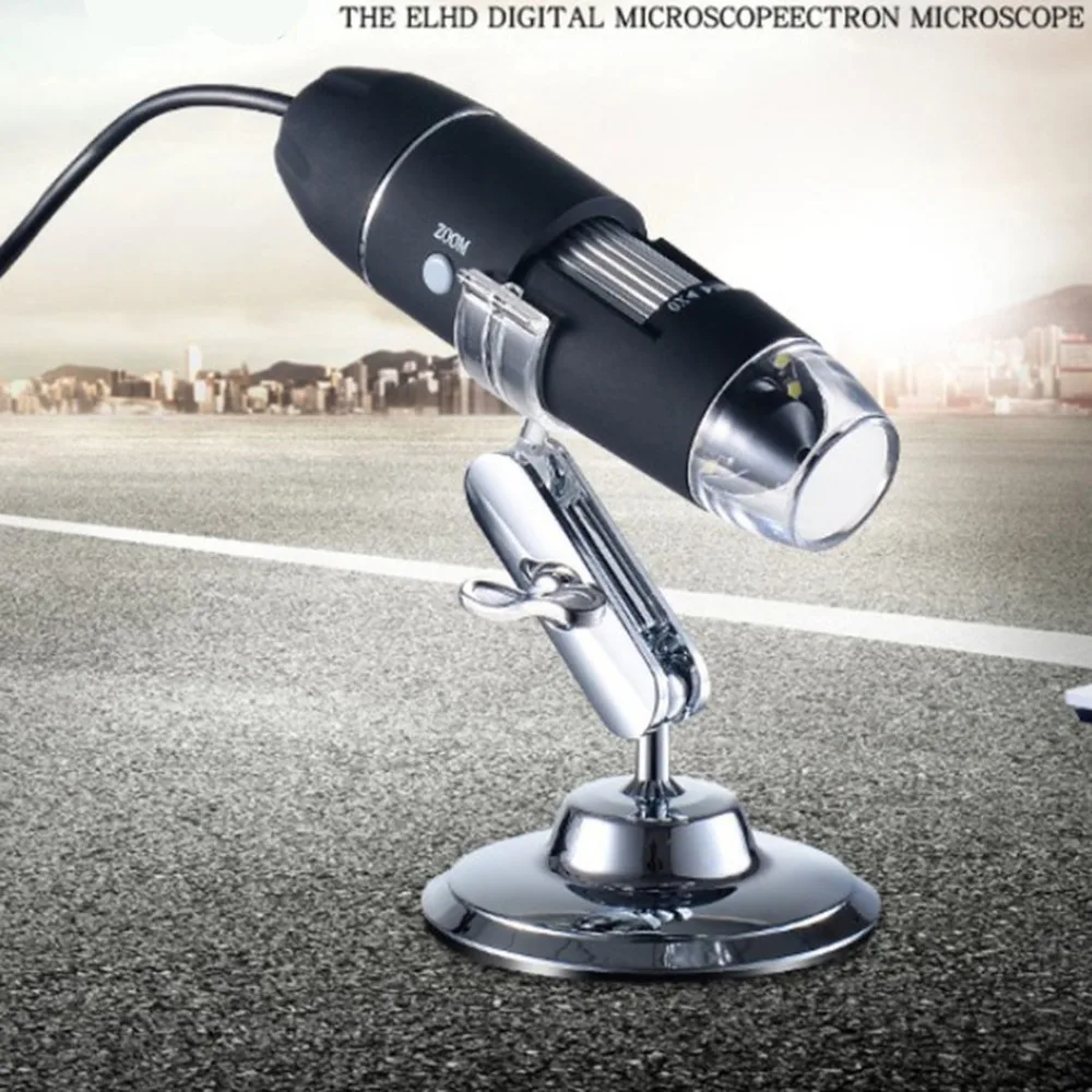

3 In 1 8LED 1000X Digital Microscope 0.3MP HD 1080P USB Electronic Microscope Magnifier For Biology Industry Handheld Electron