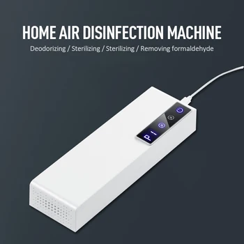 

1pc Air Purifier Ozone Generator Ionizer Smoke Remover Cleaner Room Sterilization For Car Home Office Aromatherapy RGB Light