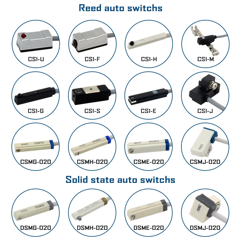 Sensor de interruptor magnético automático Reed, Interruptores