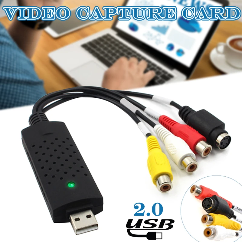 

2019 Hot VHS to Digital File Converter Express USB 2.0 to Video Grabber Audio AV TV Card For DOY