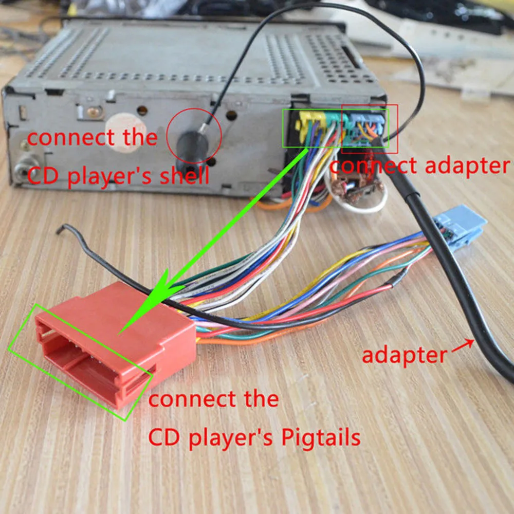 Высокое качество Автомобильный CD MP3 USB Интерфейс адаптер AUX вход для Audi A2 A4 A6 S6 A8 TT S4 S8 с мини ISO 8P синий разъем