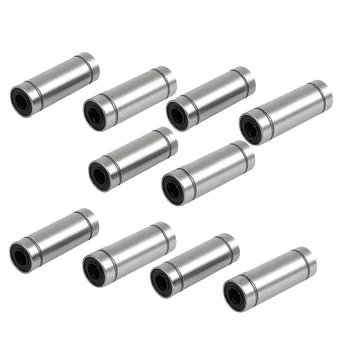 

Linear Motion Bushing Ball Bearing Silver Tone,6mmx12mmx35mm,LM6LUU(Set of 10Pcs)