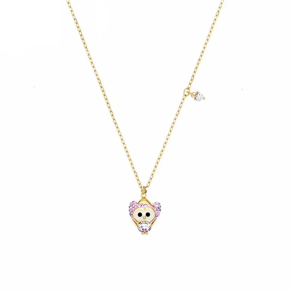 High quality Swa. Owl necklace way jewelry present girlfriend beautiful golden eagle