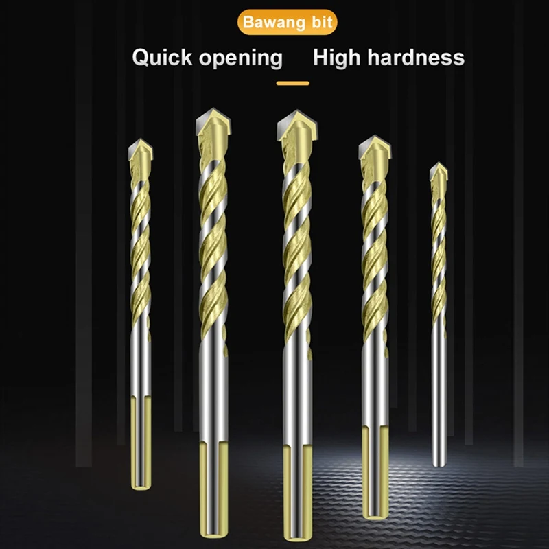 

5Pcs S2 Screwdriver Bits Set 100mm Strong net Driver Steel Double Head Hex Shank with Drill Bit Set