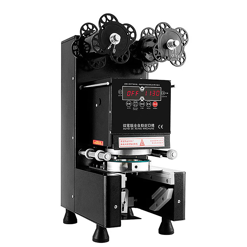 

Commercial Automatic Cup Sealer Milk Tea Sealing Machine Equipment Juice Sealer beverage Plastic Cup Sealing Machine