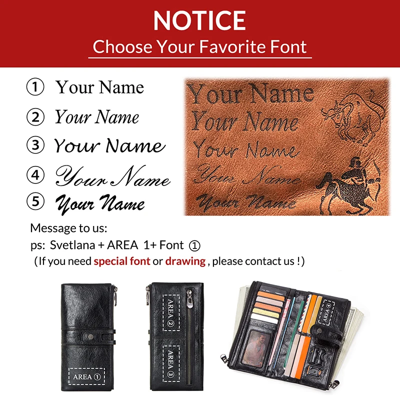 Contact's Genuine Leather Long Wallet Men Coin Purse Male Clutch Walet With Cell Phone Bag Portomonee Card Holder Free Engrave 6