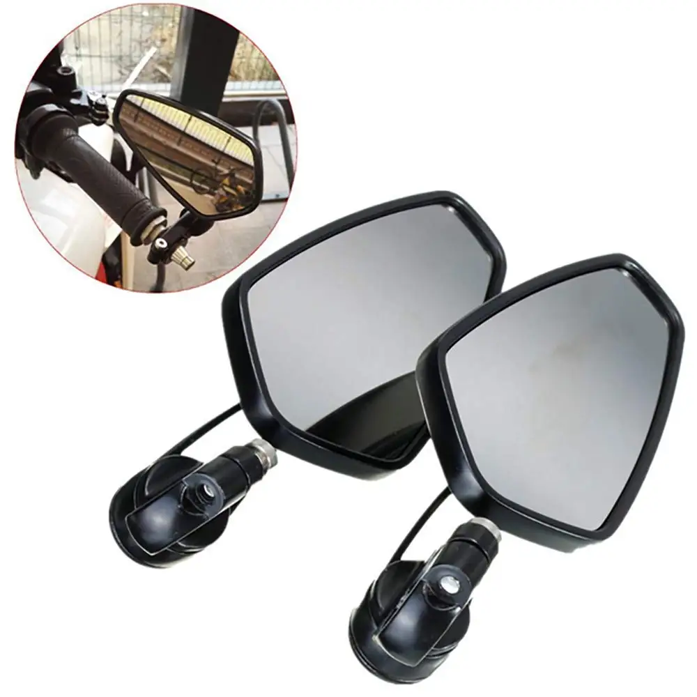 

2Pcs/Pair Motorcycle Mirror Scooter E-Bike Rearview Mirrors Electrombile Back Side Convex Mirror s 7/8 Inch 22 mm
