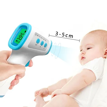 

Backlit Thermometer Non-contact Temp Measure Digital Infrared Forehead Body Non-contact Forehead Body Thermometer