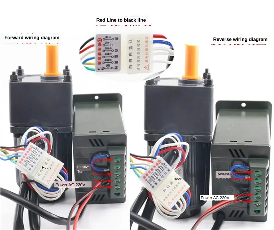 12V24V permanent magnet DC gear motor 120W high power micro slow speed motor speed control small motor