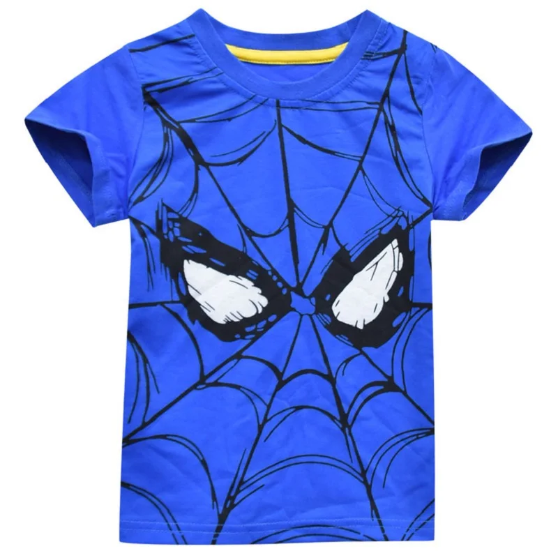 children's short-sleeved T-shirt top Spiderman cartoon children's T-shirt wholesale